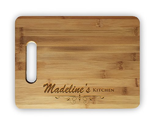 Custom Personalized Laser Engraved Bamboo Cutting Board - Wedding, Housewarming, Anniversary, Birthday, Holiday, Gift For Him, For Her, For Boys, For Girls, For Husband, For Wife, For Them, For Couple