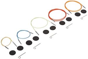 knitters pride interchangeable color cord variety pack - all 5 sizes, 16, 20, 24, 32, 40