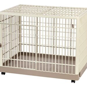 IRIS Plastic Animal Cage, Beige, Small