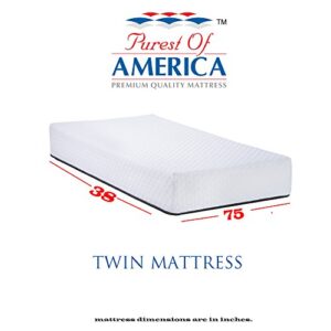 Orthosleep Products 14 Inch Flipable Double Sided Memory Foam & High Density Foam Mattress Size Twin