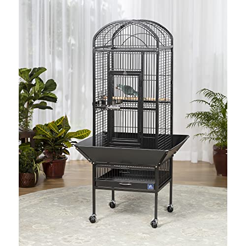 Prevue Pet Products 34511 Dometop Bird Cage, Small, Black Hammertone