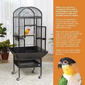 Prevue Pet Products 34511 Dometop Bird Cage, Small, Black Hammertone