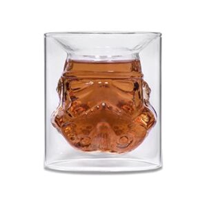 thumbs up original stormtrooper glass, 8.5 x 9.3 x 9 cm, transparent, stmtrpgls