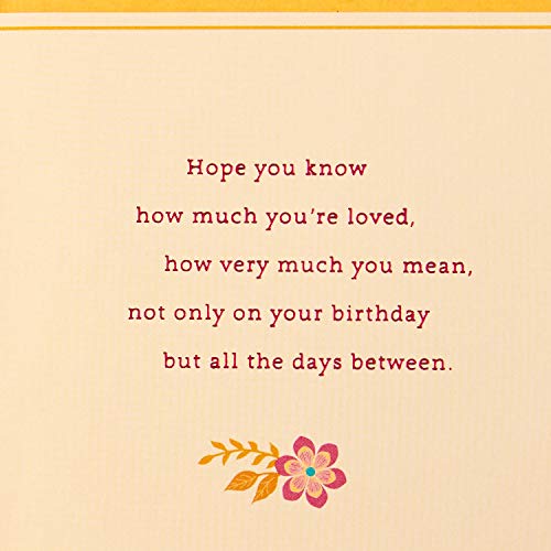 Hallmark Birthday Card for Mom (Flowers)