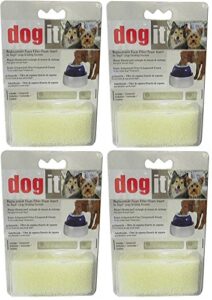 dog-it fresh and clear replacement foam 4- pack