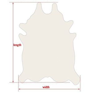 rodeo Cowhide Rug Giant Size Butter Cream 7x8 ft