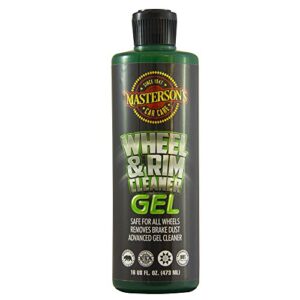 masterson's car care mcc_107_16 wheel & rim cleaner gel - removes heavy brake dust instantly - sprayable gel formula clings surfaces - safe on chrome and clear coat finishes (16 oz)