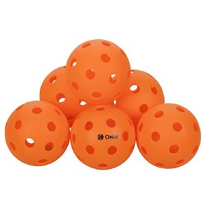 onix pure 3 indoor pickleball balls - (1-pack 3 balls, orange)