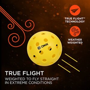Onix Pure 3 Indoor Pickleball Balls - (1-Pack 3 balls, Orange)