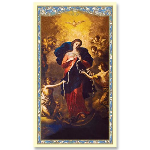 Mary Untier of Knots Holy Card - Powerful and Miraculous Prayer Card (10 pack)