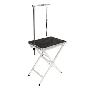 flying pig grooming mini size pet dog portable grooming table (black)