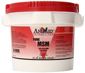 animed 5 lb pure msm powder with no filler for equine or dogs! promotes joint, cartilage and skin health