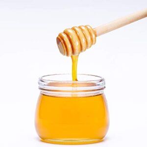 Honey Dippers 6 inch, 20PCS Premium Wooden Honey Stirrer for Honey Jar Dispense Drizzle Honey and Wedding Party Gift