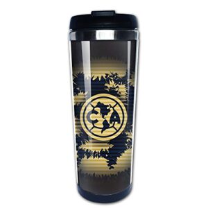 club de futbol america double walled travel coffee mug