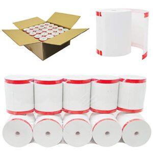 buyregisterrolls [50 gsm paper thickness coreless] 3 1/8 x220 thermal paper rolls (50 rolls) for tm-t88iii, tm-t88iv, tm-t88v, tsp100, ct-s300, ct-s2000, m129b, m129c