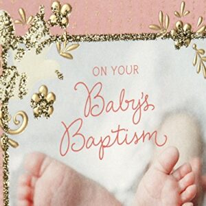 Dayspring Baptism Greeting Card for Baby Girls (Baby Feet) (0399RZA1004)