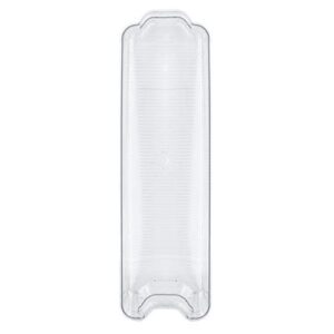 Glad Plastic Refrigerator Organizer Bin – Clear Stackable Fridge/Freezer Storage Container, 14.5” x 4.2” x 4”