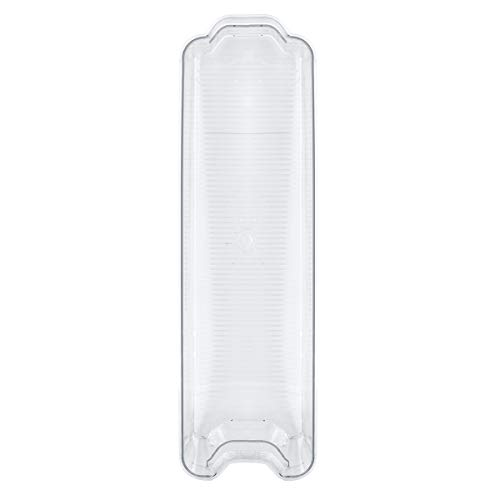 Glad Plastic Refrigerator Organizer Bin – Clear Stackable Fridge/Freezer Storage Container, 14.5” x 4.2” x 4”