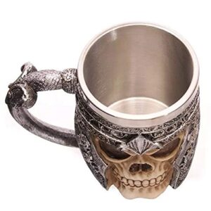 EightHD Stainless Steel Skull Mug 3D Design Cup