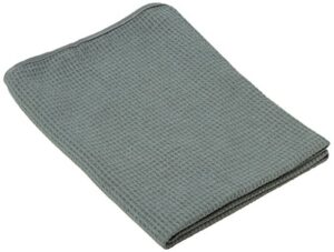 chemical guys mic_781_01 waffle weave gray matter microfiber drying towel (25 in. x 36 in.)