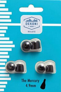 dekoni audio premium memory foam isolation earphone tips black - 3mm, 3 pack sm, med, lrg sample pack