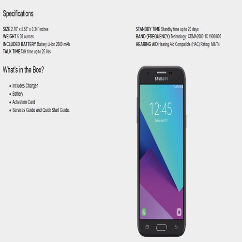 TracFone Samsung Galaxy J3 Sky 4G LTE Prepaid Smartphone, 16 GB