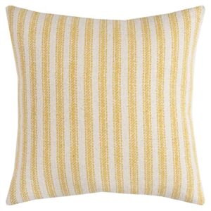 Rizzy Home T11041 Decorative Pillow, 20 in x 20 in, Yellow/Neutral/Brown