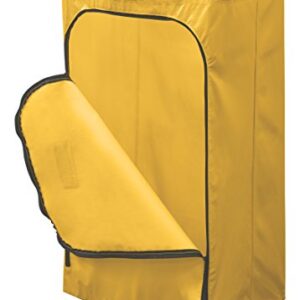 Rubbermaid Commercial Products-1966719 Cleaning Cart Bag, 24 Gallon, Yellow, Collecting Refuse or Laundry Items, Janitorial and Housekeeping Carts, Zippered Front