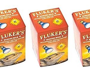 (3 Pack) Fluker's Basking Spotlight Bulbs for Reptiles - 60 Watt