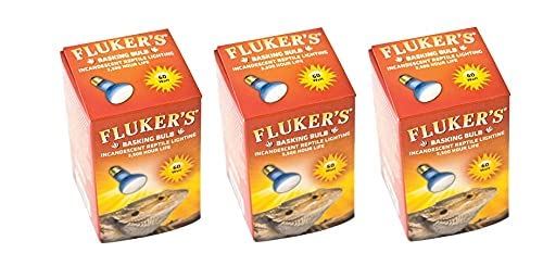 (3 Pack) Fluker's Basking Spotlight Bulbs for Reptiles - 60 Watt