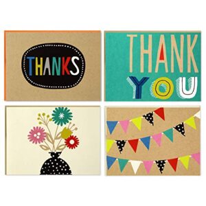 hallmark boxed thank you and blank cards assortment (four assorted designs, 40 note cards and envelopes), 5wdn2066