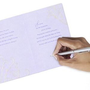 DaySpring Religious Sympathy Card (Purple Floral)