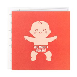 hallmark studio ink baby congratulations card (made a human)