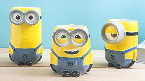 Zak Designs Despicable Collectible Keepsake Tea Hot DrinksBob Unique 3D Sculpted Ceramic Coffee Mug, 1 Count (Pack of 1), Bob the Minion