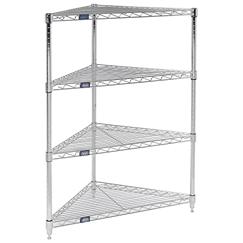 Corner Wire Shelving, 24"W x 18"D x 42"H