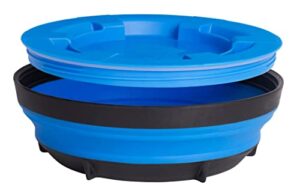 sea to summit x-seal & go collapsible food storage container, xl (28.8 oz), royal blue