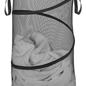 Whitmor Collapsible Laundry Hamper-Ast Pgray TURQ Blk