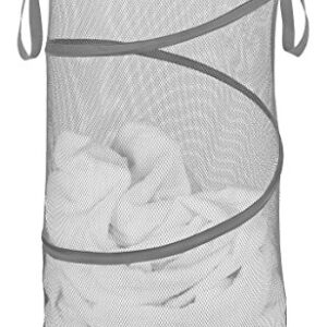 Whitmor Collapsible Laundry Hamper-Ast Pgray TURQ Blk