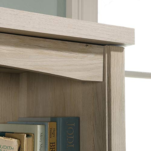 Sauder Costa Library Hutch, Chalked Chestnut finish