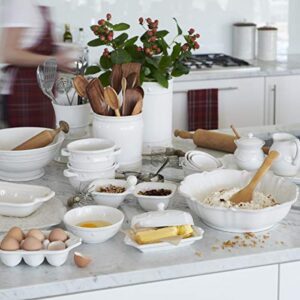 Juliska Le Panier Whitewash Footed Fruit Bowl