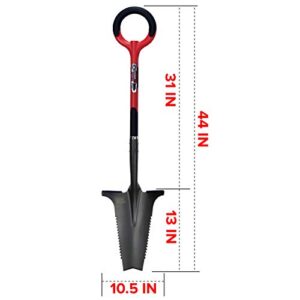 Radius Garden 22011 Root Slayer Shovel, Red