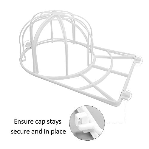 Hat Washer for Washing Machine,2 Pack Baseball Hat Washer,Cap Washer for Baseball Cap,Hat Cleaner Washing Cage,Dishwasher Hat Cleaning Rack Frame Holder,Curved/Flat Bill Ball Cap Shaper Protector Rack