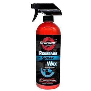 renegade products rebel spray wax for paint protection and shine on the go usa (24 oz)
