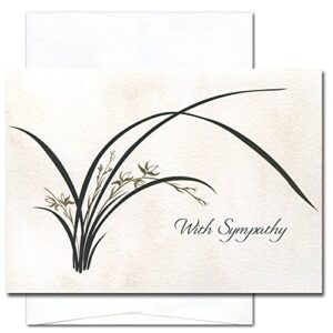 cronincards sympathy cards 10 cards w/message inside self seal envelopes made in usa