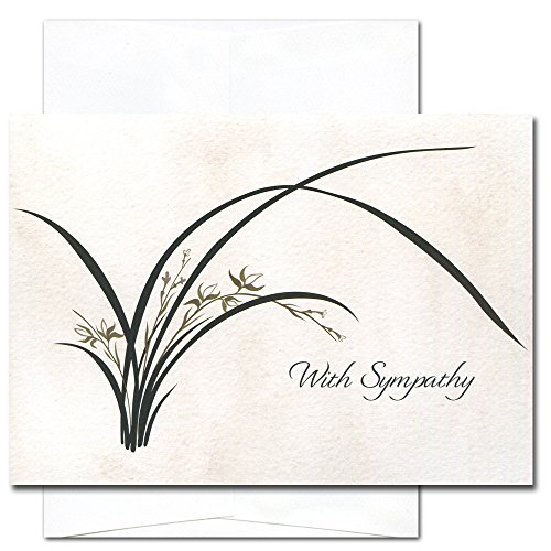 CroninCards Sympathy Cards 10 Cards w/Message Inside Self Seal Envelopes Made in USA