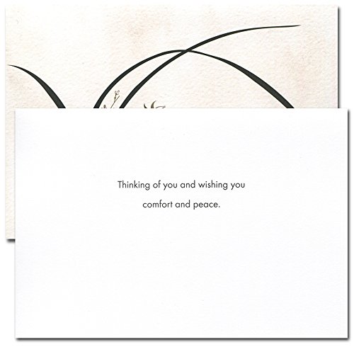 CroninCards Sympathy Cards 10 Cards w/Message Inside Self Seal Envelopes Made in USA