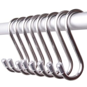 gca 20 pack 304 stainless steel heavy-duty medium s shaped hooks kitchen hooks hanging hooks for kitchen, bathroom, bedroom, office …
