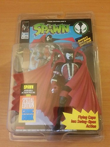 Spawn Flying Cape Figure Mint on Card ~ Comes with Special Edition Comic! MOC ,#G14E6GE4R-GE 4-TEW6W229546