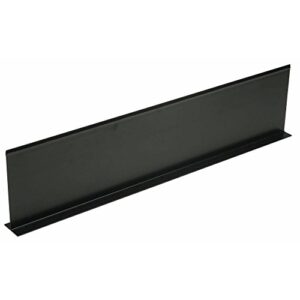 shelf divider t shape black plastic - 30" l x 7" h