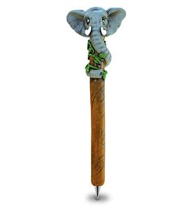 planet pens elephant novelty pen - cute fun and unique kids and adults ballpoint pen, colorful zoo animal writing pen instrument for school and office